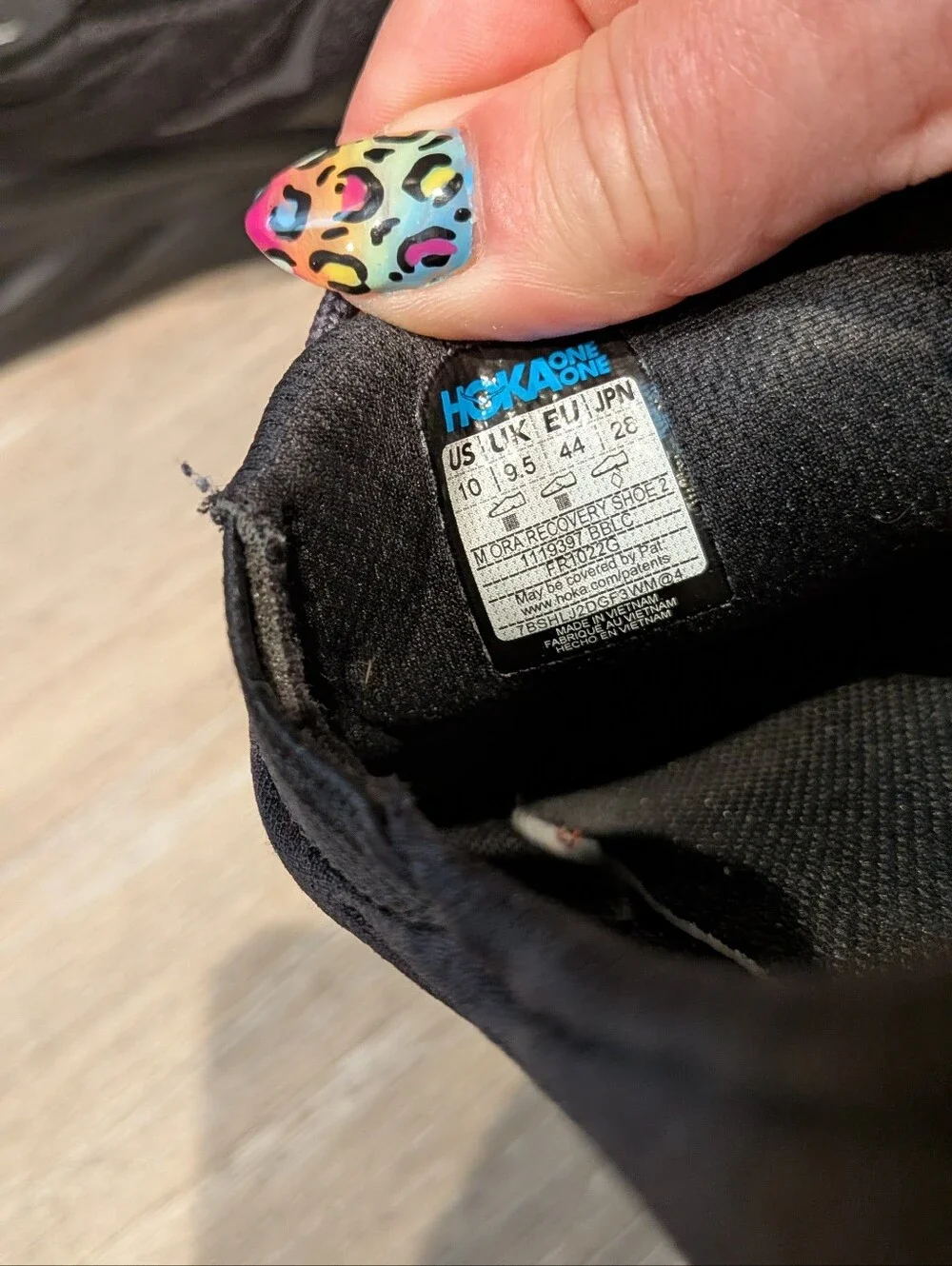 Hoka One One Size 10 Black Hoka Ora Recovery Laceless Slip On Shoes